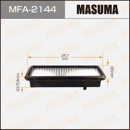 Pre-Oiled Air Filters Masuma, MFA-2144
