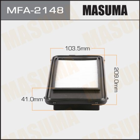 Pre-Oiled Air Filters Masuma, MFA-2148