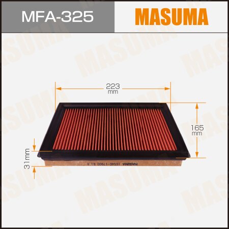 Pre-Oiled Air Filters Masuma, MFA-325