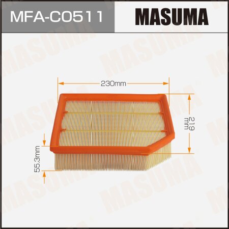Air filter Masuma, MFA-C0511