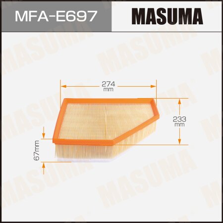 Air filter Masuma, MFA-E697
