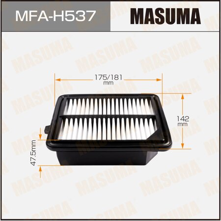 Pre-Oiled Air Filters Masuma, MFA-H537