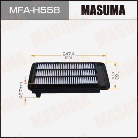Air filter Masuma, MFA-H558
