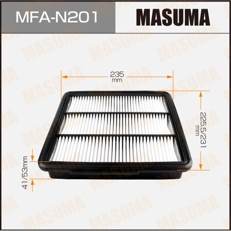 Pre-Oiled Air Filters Masuma, MFA-N201