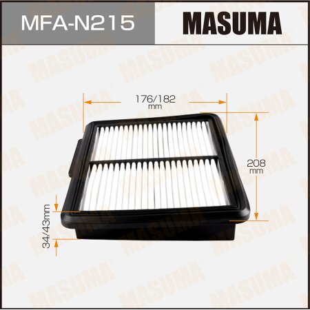 Pre-Oiled Air Filters Masuma, MFA-N215