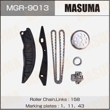 Timing chain kit Masuma, GAMMA 1.4, 1.6 No VVT, MGR-9013