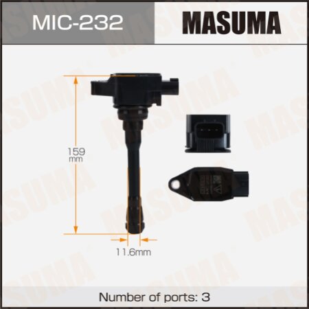 Ignition coil Masuma, MIC-232
