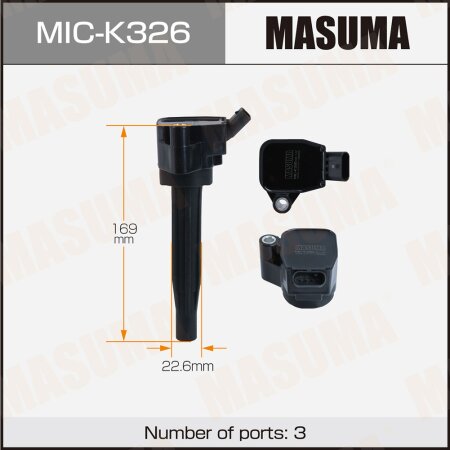Ignition coil Masuma, MIC-K326