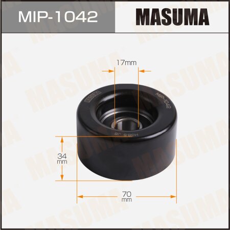 Drive belt tensioner pulley Masuma, MIP-1042