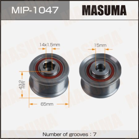 Generator overrunning clutch Masuma, MIP-1047