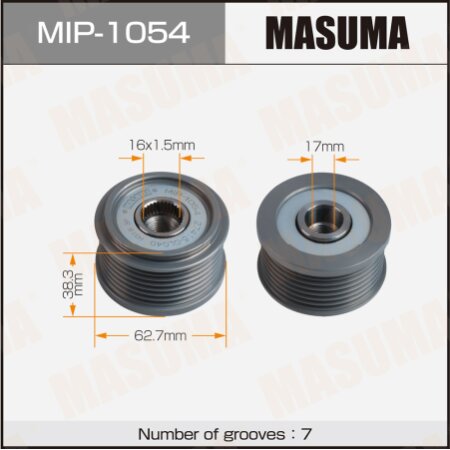 Generator overrunning clutch Masuma, MIP-1054