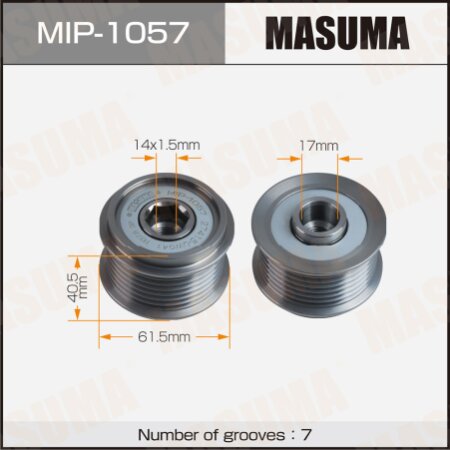 Generator overrunning clutch Masuma, MIP-1057