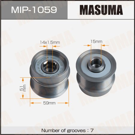 Generator overrunning clutch Masuma, MIP-1059