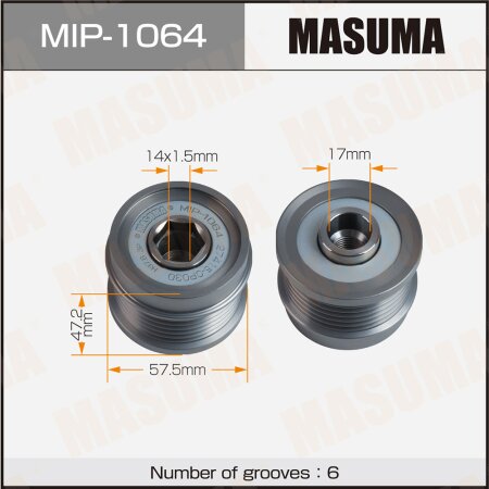 Generator overrunning clutch Masuma, MIP-1064