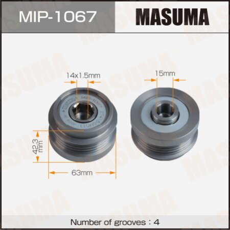 Generator overrunning clutch Masuma, MIP-1067