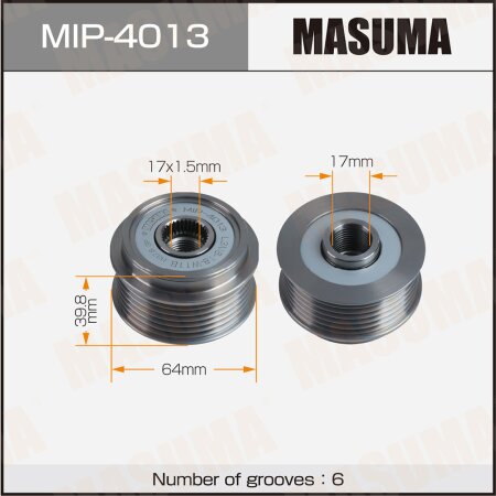 Generator overrunning clutch Masuma, MIP-4013
