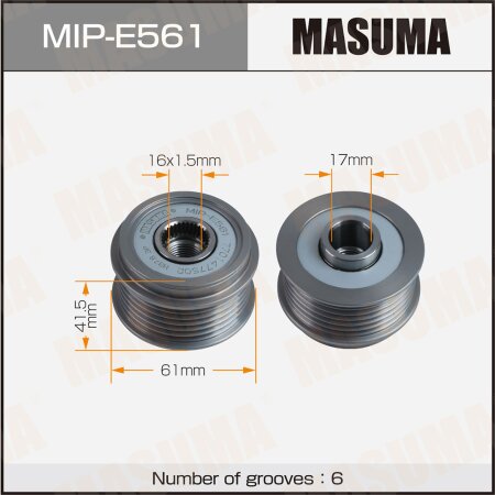 Generator overrunning clutch Masuma, MIP-E561