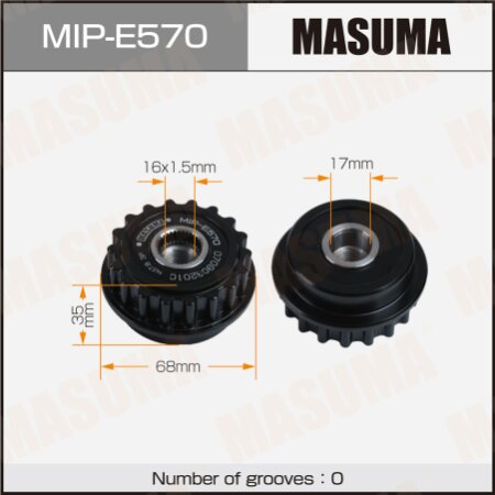 Generator overrunning clutch Masuma, MIP-E570