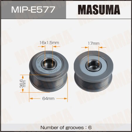 Drive belt tensioner pulley Masuma, MIP-E577