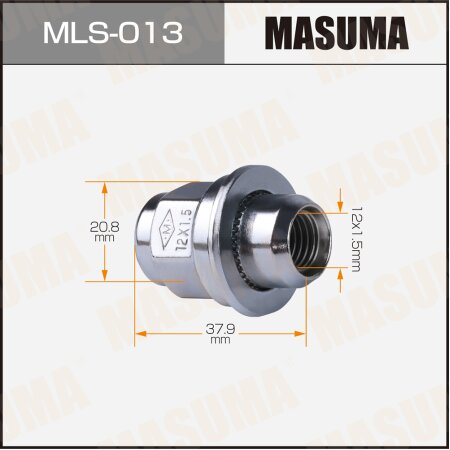 Wheel nut Masuma M12x1.5(R) size 21, MLS-013