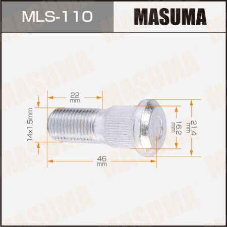 Wheel stud Masuma M14x1.5(L), MLS-110
