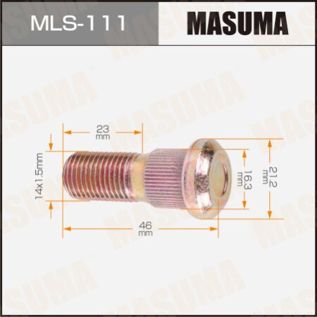 Wheel stud Masuma M14x1.5(R), MLS-111