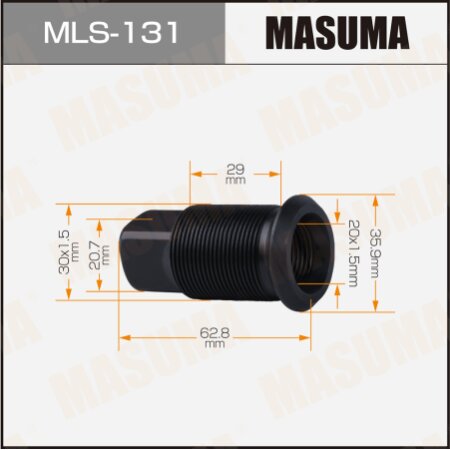 Double wheel stop bolt Masuma M30x1.5(L), M20x1.5(L), MLS-131