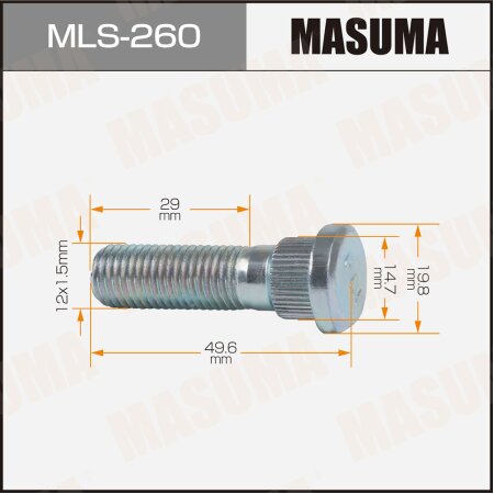Wheel stud Masuma, MLS-260