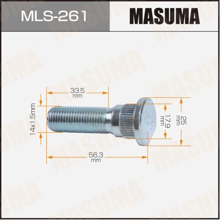 Wheel stud Masuma, MLS-261