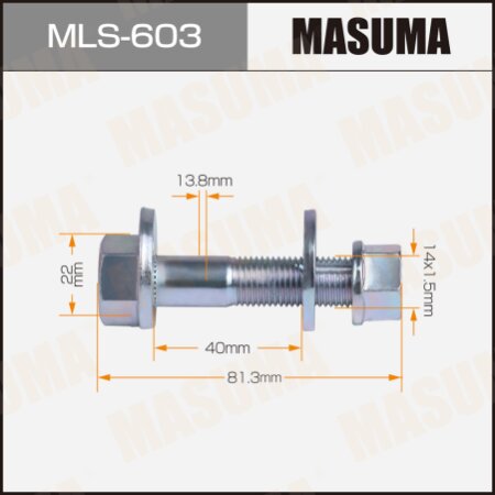 Camber adjustment bolt Masuma, MLS-603