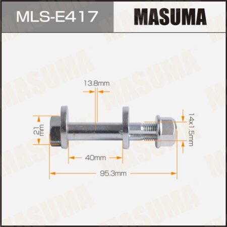 Camber adjustment bolt Masuma, MLS-E417