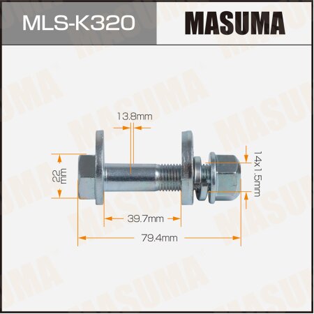 Camber adjustment bolt Masuma, MLS-K320