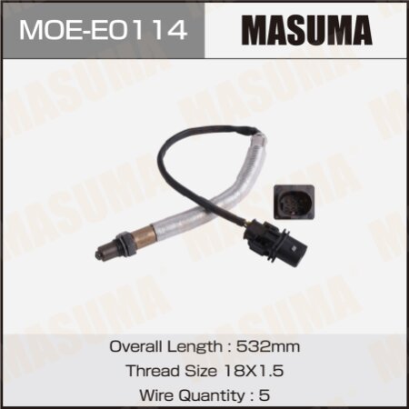 Oxygen sensor Masuma, MOE-E0114