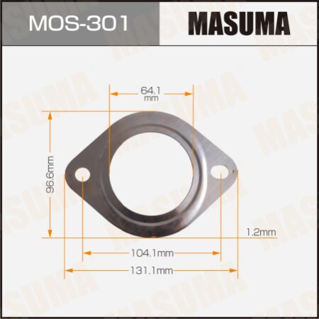Exhaust pipe gasket Masuma 64.1x131.1x1.2, MOS-301