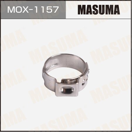Eyelet clamp (crimping) Masuma, 13.2-15.7 mm / H-6 mm (pack of 10 pcs), MOX-1157