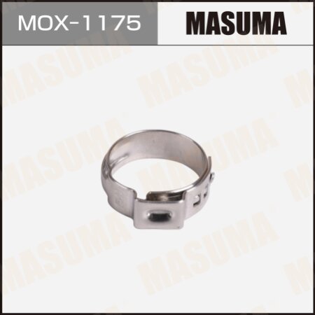 Eyelet clamp (crimping) Masuma, 15-17.5 mm / H-6 mm (pack of 10 pcs), MOX-1175