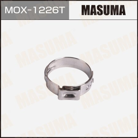 Eyelet clamp (crimping) Masuma, 19.4-22.6 mm / H-6 mm (pack of 2 pcs), MOX-1226T