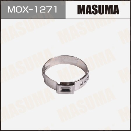 Eyelet clamp (crimping) Masuma, 23.9-27.1 mm / H-6 mm (pack of 10 pcs), MOX-1271