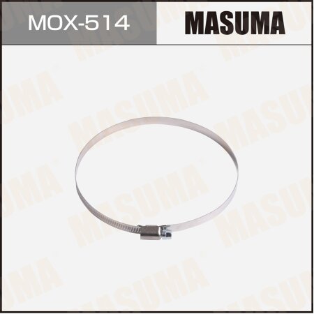 Worm gear clamp Masuma, 120-140mm / H-9mm(stainless steel), MOX-514
