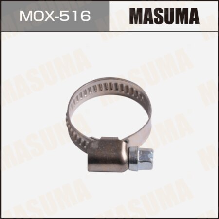 Worm gear clamp Masuma, 40-60mm / H-9mm(stainless steel), MOX-516