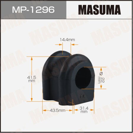 Stabilizer bar bushing Masuma, MP-1296