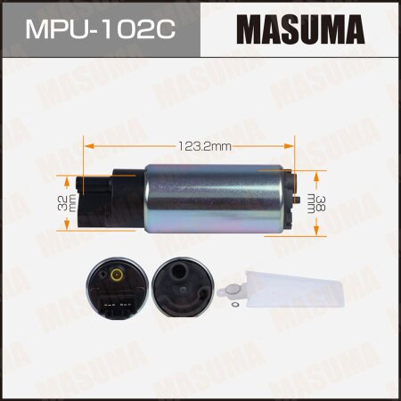 Fuel pump Masuma (mesh included MPU-002), carbon commutator, MPU-102C