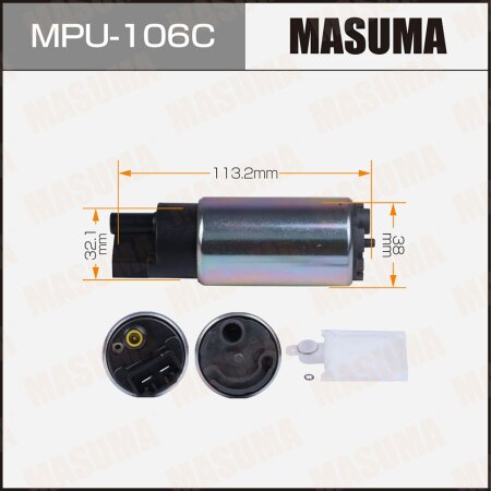 Fuel pump Masuma (mesh included MPU-040), carbon commutator, MPU-106C