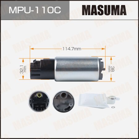 Fuel pump Masuma, carbon commutator, MPU-110C