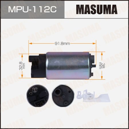 Fuel pump Masuma (with filter MPU-051), carbon commutator, MPU-112C