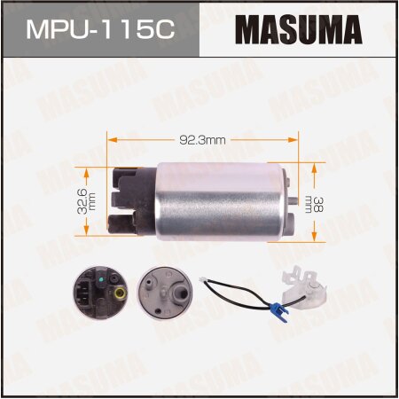 Fuel pump Masuma, carbon commutator, MPU-115C