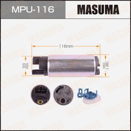 Fuel pump Masuma, carbon commutator, MPU-116
