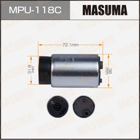 Fuel pump Masuma, carbon commutator, MPU-118C