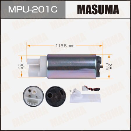 Fuel pump Masuma, carbon commutator, MPU-201C