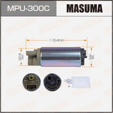 Fuel pump Masuma (mesh included MPU-040), carbon commutator, MPU-300C
